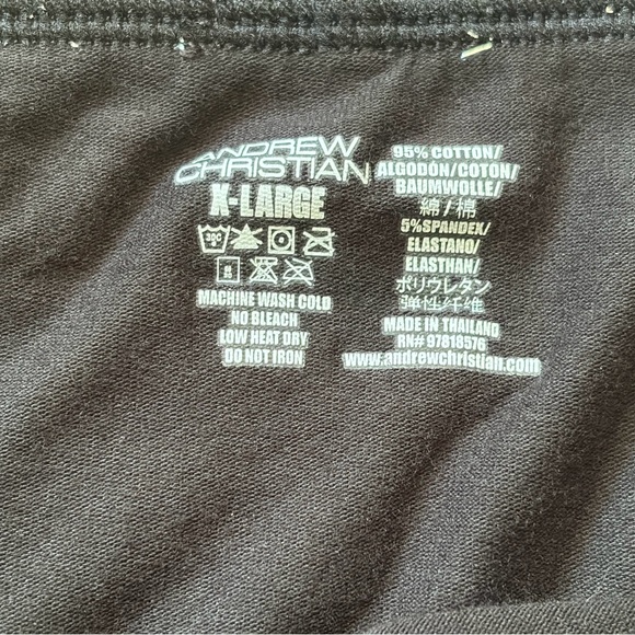 Andrew Christian Black Trophy Boy Briefs - Picture 2 of 3